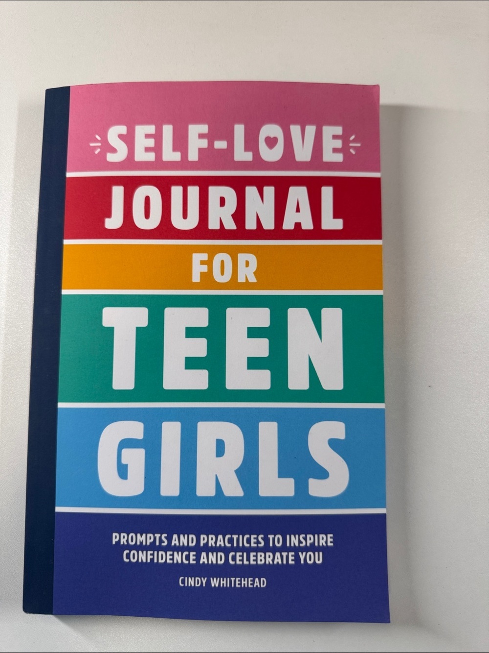 Self-Love Journal for Teen Girls - Colorful Stripe Cover